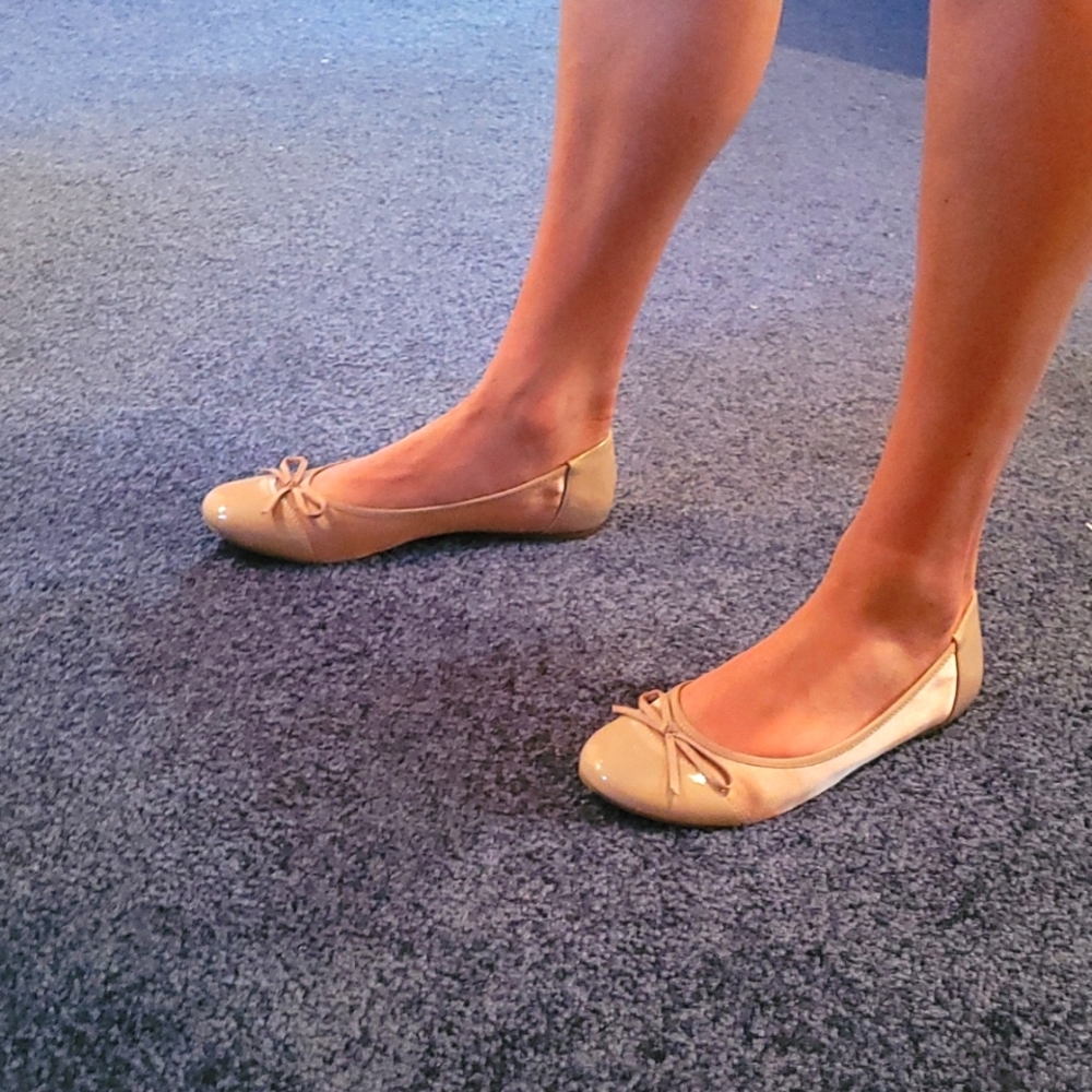 COPY - Beige/ taupe flats size 8